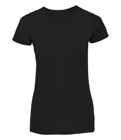 Russell Ladies Poly/Cotton HD T-Shirt Black XXL (165F BLK XXL)