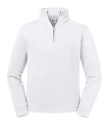 Russell Auth. 1/4 Zip Sweat White 4XL (270M WHI 4XL)