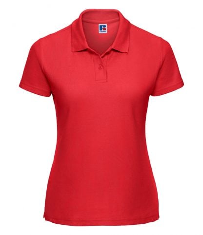 Russell Lds 65/35 Pique Polo Bright Red 18 (539F BRE 18)