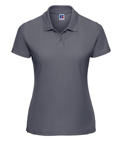 Russell Lds 65/35 Pique Polo Convoy Grey 18 (539F CVY 18)