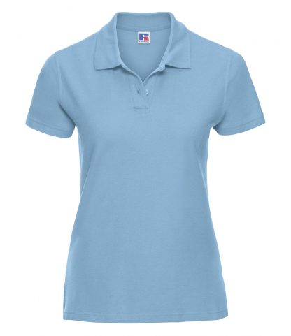 Russell Lds Ultimate Cotton Polo Shirt Sky blue XXL (577F SKY XXL)