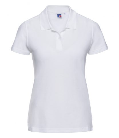 Russell Lds Ultimate Cotton Polo Shirt White XXL (577F WHI XXL)