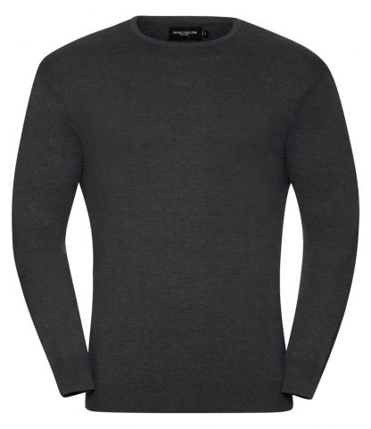 Russell Crew Neck Sweater Charcoal marl 4XL (717M CHM 4XL)