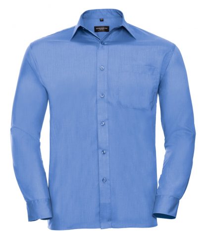 Russell L/S Poplin Shirt Corporate Blue 4XL (934M CBL 4XL)