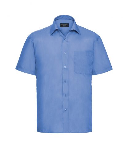 Russell Poplin S/S Shirt Corporate Blue 4XL (935M CBL 4XL)