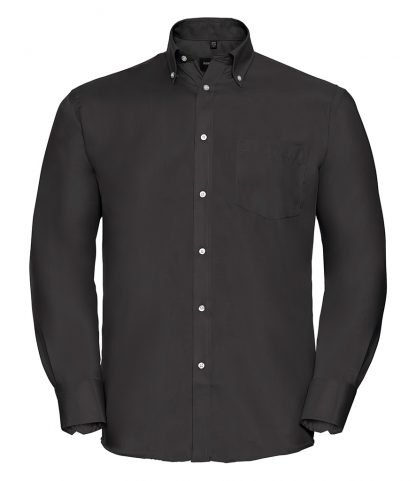 R Coll L/S Non Iron Shirt Black 19.5 (956M BLK 19.5)
