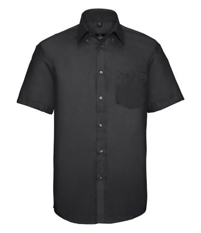 R Coll S/S Non Iron Shirt Black 19.5 (957M BLK 19.5)