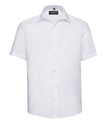 R Coll S/S Tailored Non Iron Shirt White 19.5 (959M WHI 19.5)