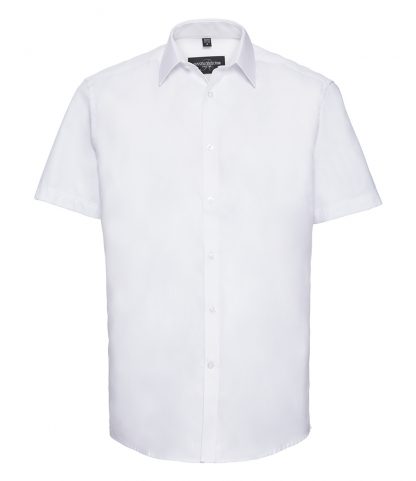 R Coll S/S Herringbone Shirt White 19.5 (963M WHI 19.5)