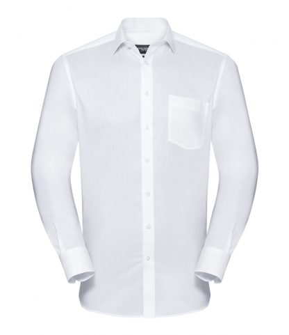 R Coll L/S Coolmax Shirt White 4XL (972M WHI 4XL)