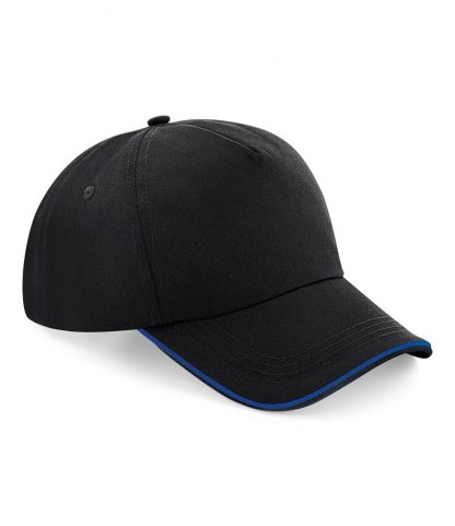 B/field Auth. Piped 5 Panel Cap Black/br royal ONE (BB25C B/BRO ONE)