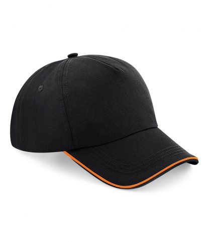 B/field Auth. Piped 5 Panel Cap Black/orange ONE (BB25C BK/OR ONE)