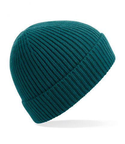 B/field Engineered Knit Ribbed Beanie Ocean green ONE (BB380 OGN ONE)