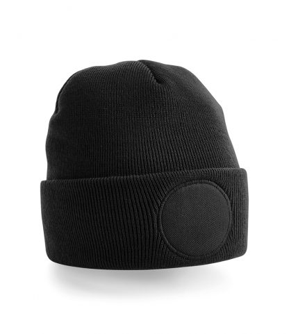Beechfield Circular Patch Beanie Black ONE (BB446 BLK ONE)