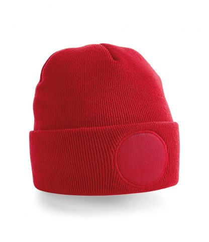 Beechfield Circular Patch Beanie Classic Red ONE (BB446 CSR ONE)