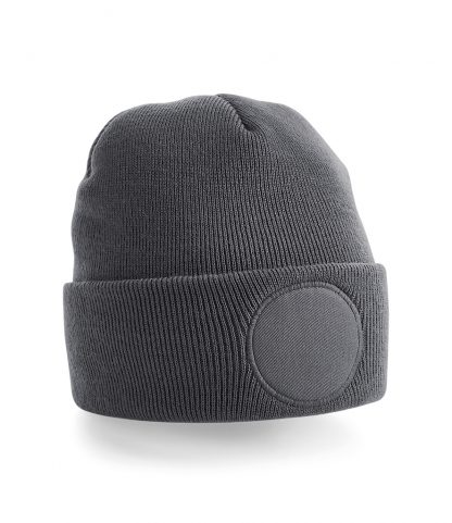 Beechfield Circular Patch Beanie Graphite ONE (BB446 GPH ONE)
