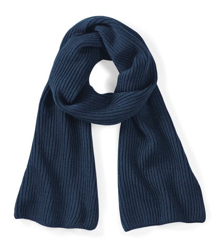 Beechfield Metro Knitted Scarf French navy ONE (BB469 FNA ONE)