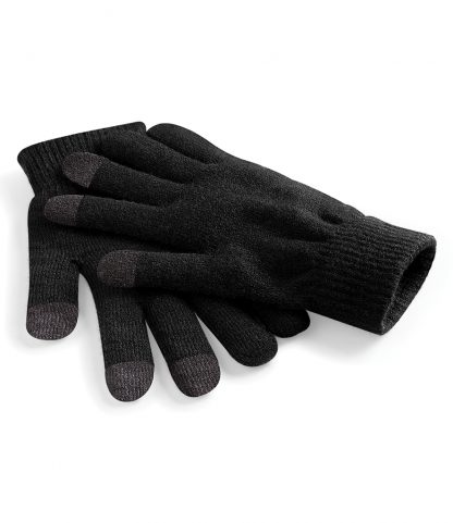 Beechfield Touchscreen Smart Gloves Black L/XL (BB490 BLK L/XL)