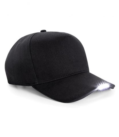 Beechfield LED Torch Cap Black ONE (BB515 BLK ONE)