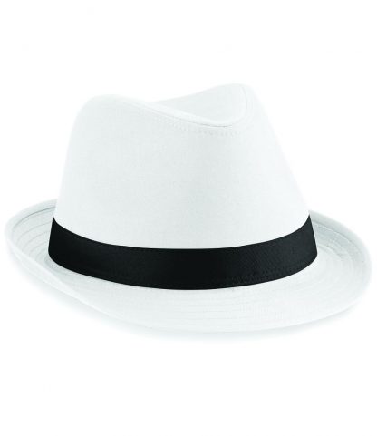 Beechfield Fedora White/black L/XL (BB630 WH/BK L/XL)