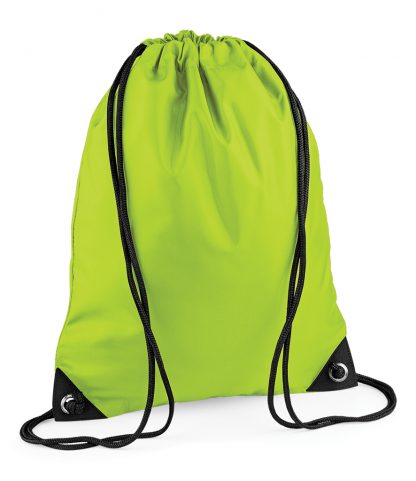 BagBase Premium Gymsac Lime ONE (BG10 LIM ONE)