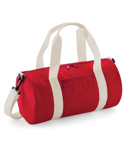 BagBase Mini Barrel Bag Cl. red/off white ONE (BG140S CS/OW ONE)