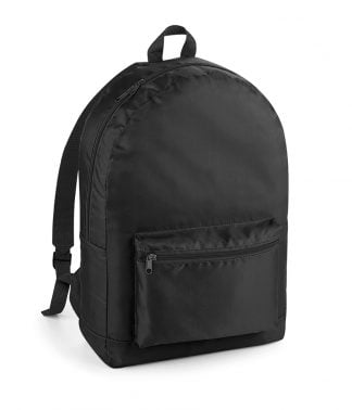 BagBase Packaway Backpack Black/black ONE (BG151 BK/BK ONE)