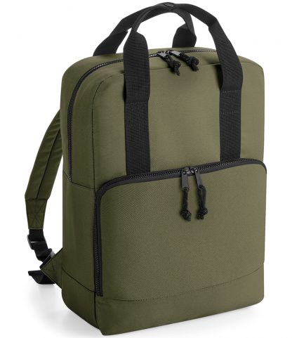 Bagbase Recycled Cooler Backpack Military Green ONE (BG287 MGR ONE)