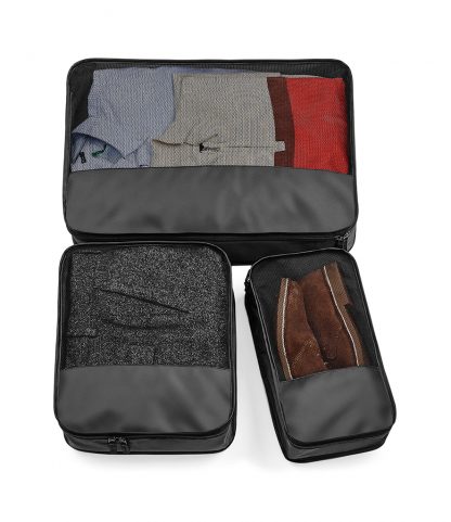 BagBase Escape Packing Cube Set Black ONE (BG459 BLK ONE)
