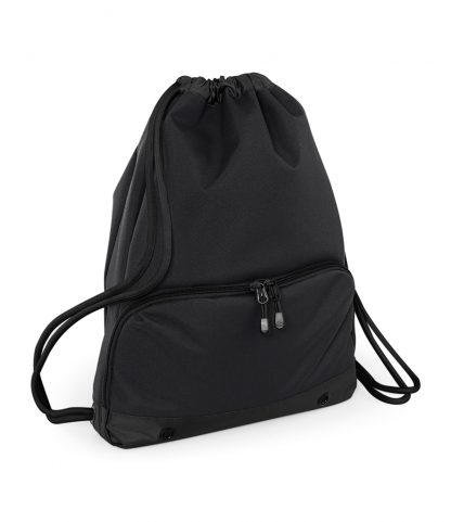 BagBase Athleisure Gymsac Black/black ONE (BG542 BK/BK ONE)
