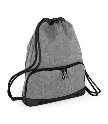 BagBase Athleisure Gymsac Grey marl ONE (BG542 GYM ONE)
