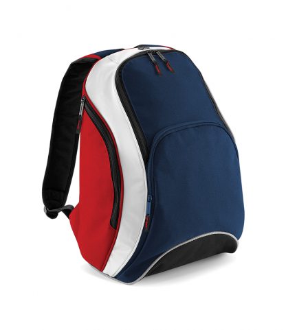 BagBase Teamwear Backpack Nav/red/whi ONE (BG571 N/R/W ONE)