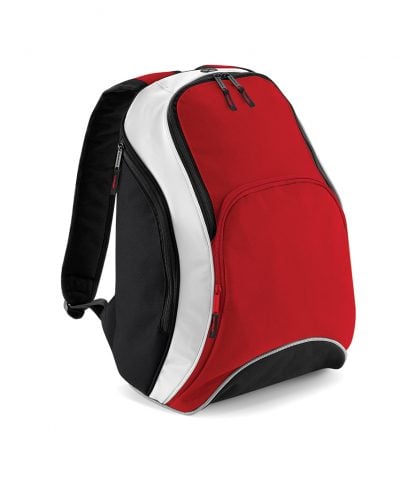 BagBase Teamwear Backpack Red/black ONE (BG571 RD/BK ONE)