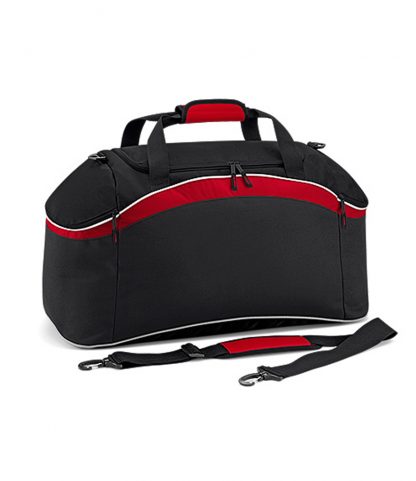 BagBase Teamwear Holdall Black/red ONE (BG572 BK/RD ONE)