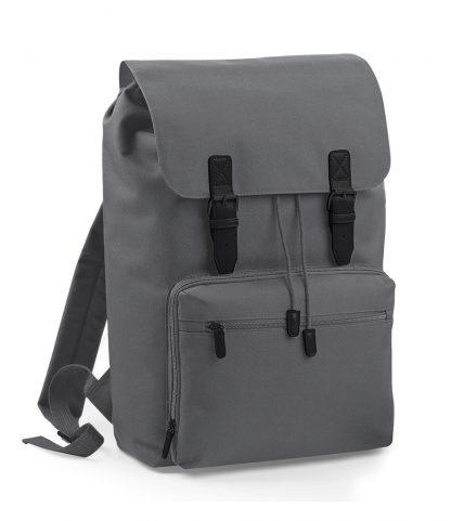 BagBase Vintage Laptop Backpack Graphite/black ONE (BG613 GP/BK ONE)