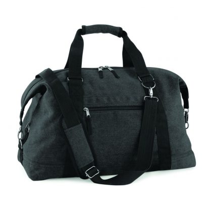 BagBase Vintage Canvas Weekender Vintage Black ONE (BG650 VBK ONE)