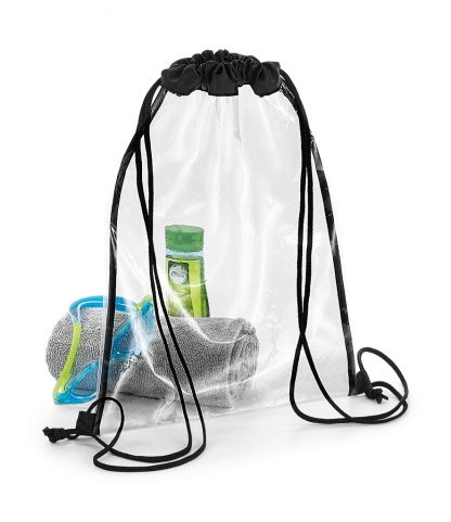 BagBase Clear Gymsac Clear/black ONE (BG7 CL/BK ONE)