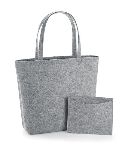 BagBase Felt Shopper Grey melange ONE (BG721 GME ONE)