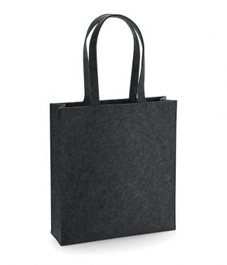 BagBase Felt Tote Bag Charcoal melange ONE (BG723 CME ONE)