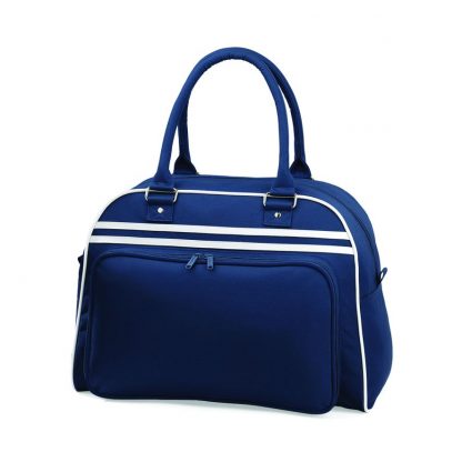 BagBase Retro Bowling Bag F Navy/white ONE (BG75 FN/WH ONE)