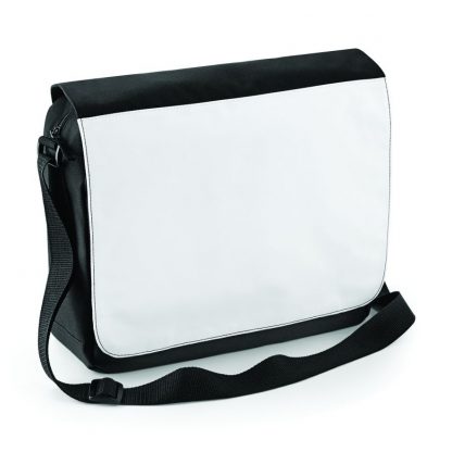 BagBase Sublimation Messenger Bag Black ONE (BG965 BLK ONE)