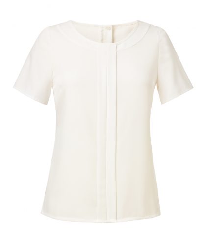 Brook Tav. Lds Felina S/S Blouse White 26 (BK140 WHI 26)