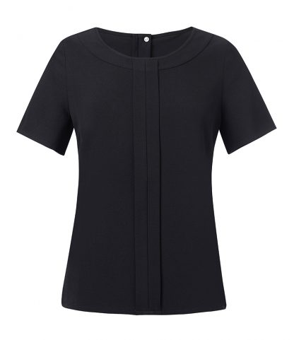 Brook Tav. Lds Verona S/S Blouse Black 20 (BK142 BLK 20)