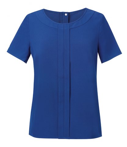 Brook Tav. Lds Verona S/S Blouse Royal 20 (BK142 ROY 20)