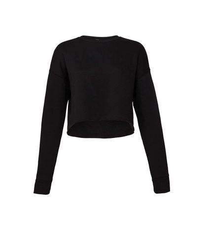 Bella Cropped Crew Sweat Black XL (BL7503 BLK XL)