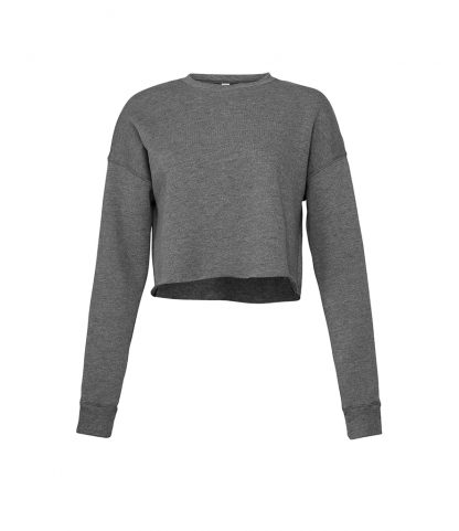 Bella Cropped Crew Sweat Deep heather XL (BL7503 DHT XL)