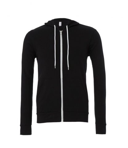 Canvas Unisex Hoodie Jacket Black XXL (CV3739 BLK XXL)