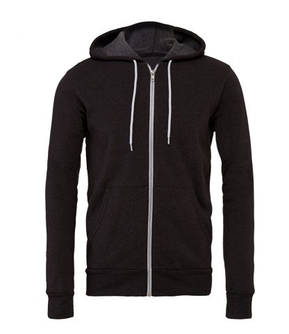 Canvas Unisex Hoodie Jacket Dark Grey XXL (CV3739 DGY XXL)