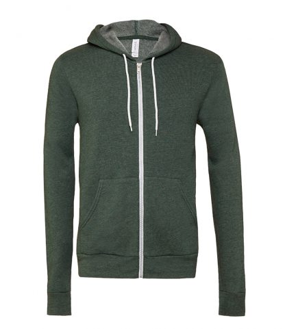Canvas Unisex Hoodie Jacket Heather forest XXL (CV3739 HFO XXL)