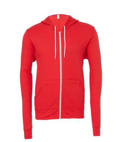 Canvas Unisex Hoodie Jacket Red XXL (CV3739 RED XXL)